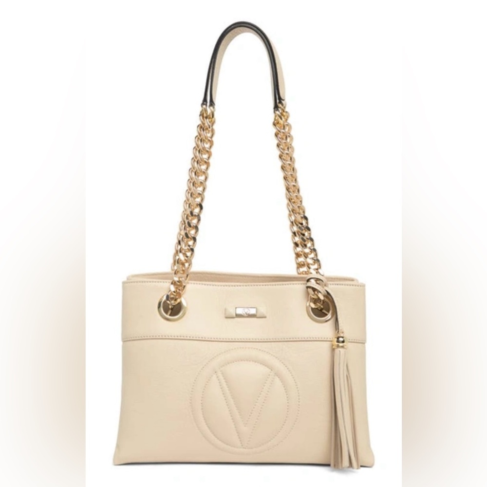 Valentino By Mario Valentino Kali Signature Leather Shoulder Bag,